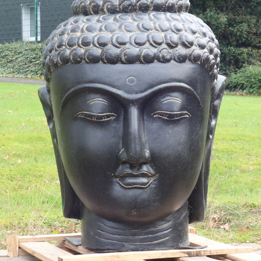 Buddha Kopf Gartendeko Statue Figur Frostsicher