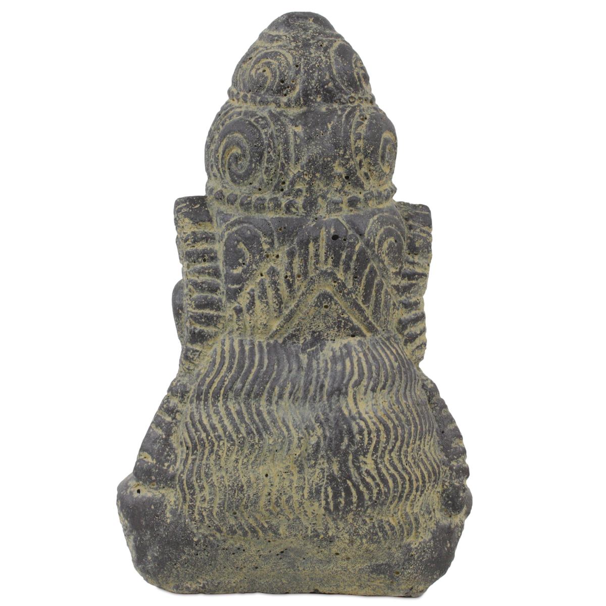 Shiva Buddha Kopf Skulptur Stein Lavasand Indonesien Bali Gott Schiwa Hinduismus Sri Dewi Deko 27cm