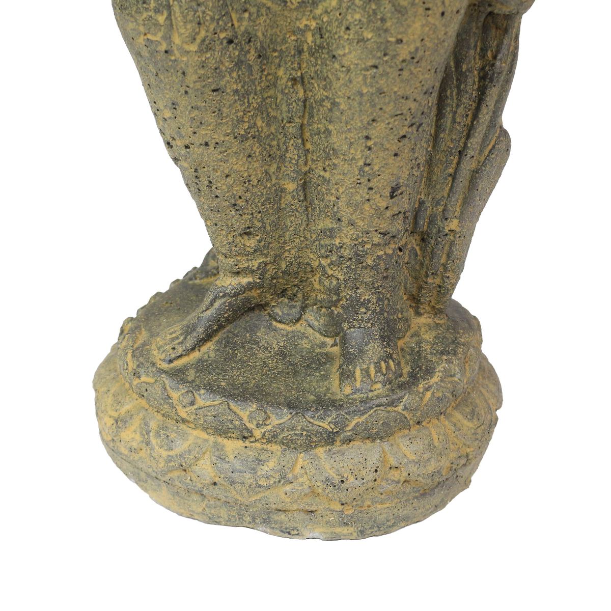 Sri Dewi Skulptur Stein Lavasand Indonesien Bali Gott Hinduismus Steinfigur Deko 42 cm