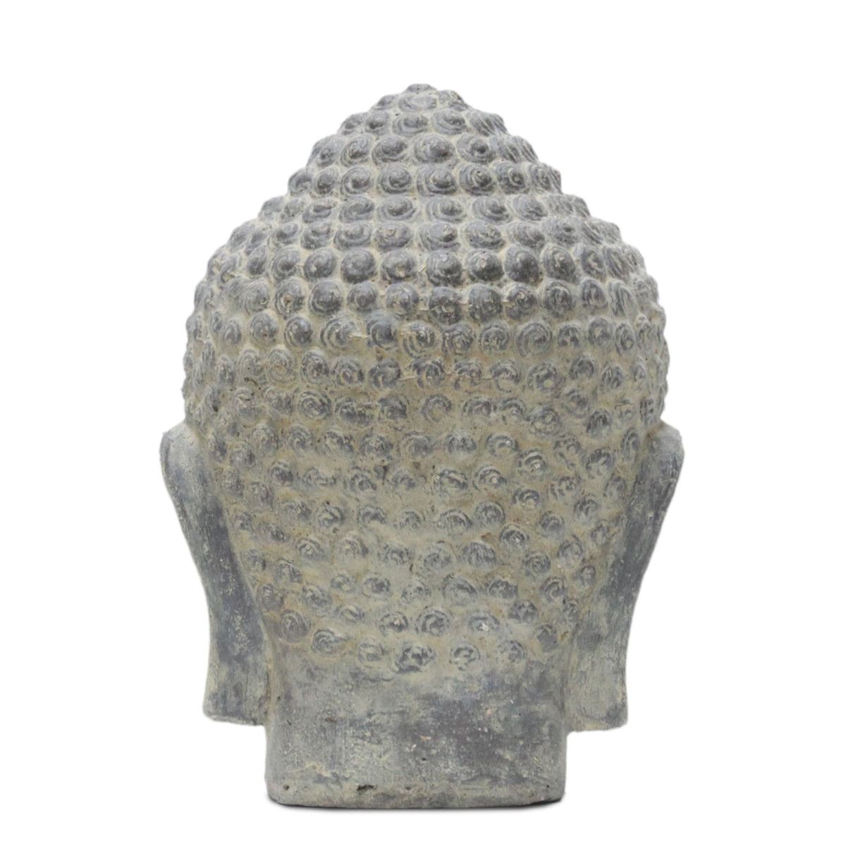 Buddha Kopf Head Steinfigur Skulptur Stein Lavasand Bali Garten Deko 33 cm