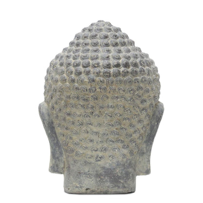 Buddha Kopf Head Steinfigur Skulptur Stein Lavasand Bali Garten Deko 33 cm