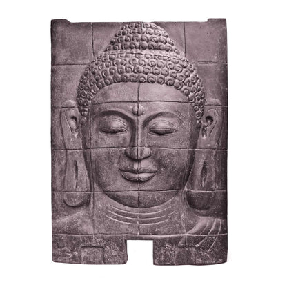 Buddha Steinbild Figur Skulptur Stein Lavasand Bali Steinfigur Garten Deko 140cm