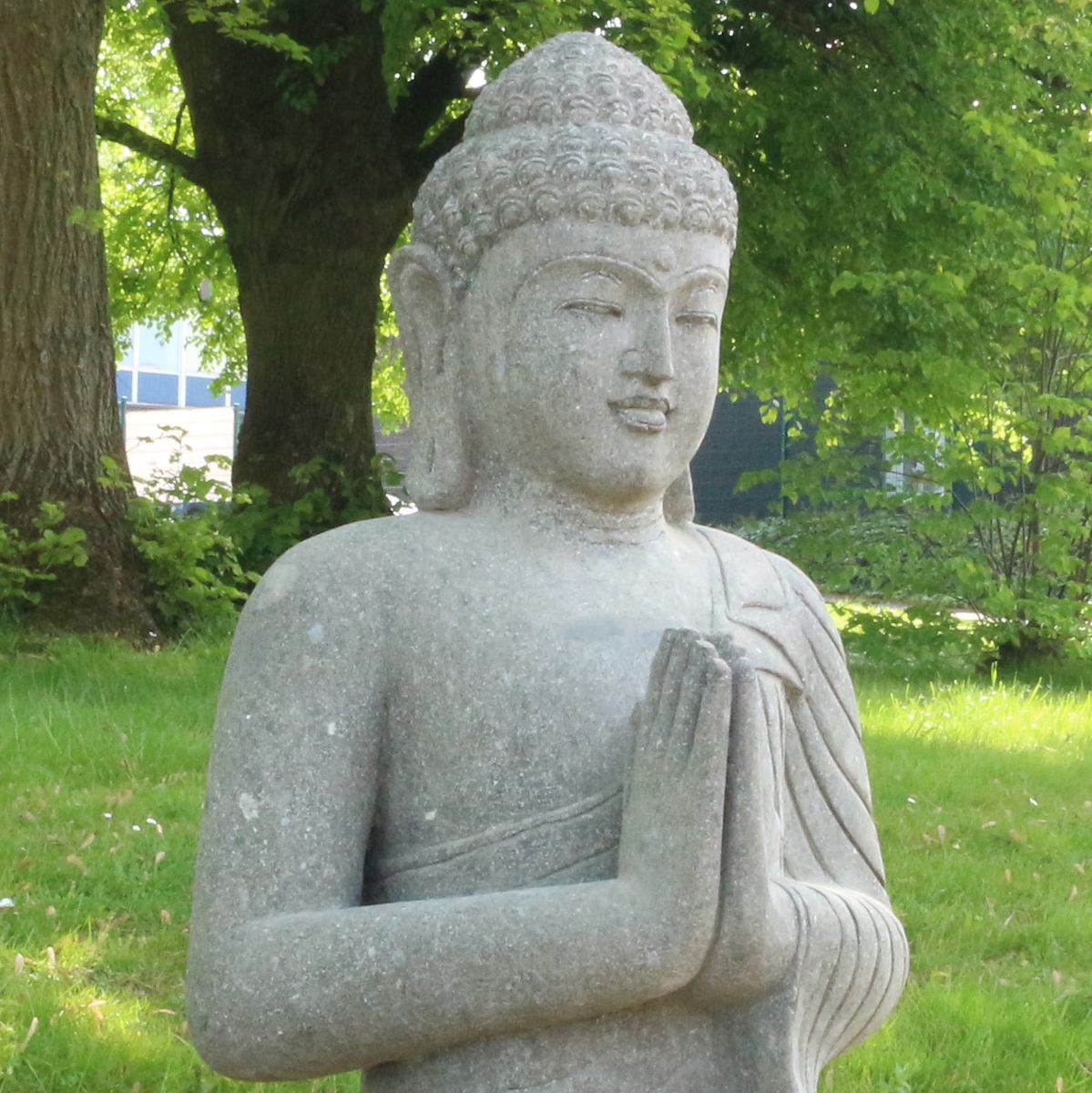 Buddha Figur Greenstone sitzend – Greetings, 75 cm