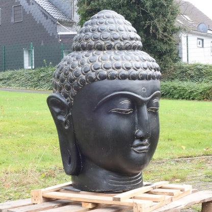 Buddha Kopf Gartendeko Statue Figur Frostsicher 