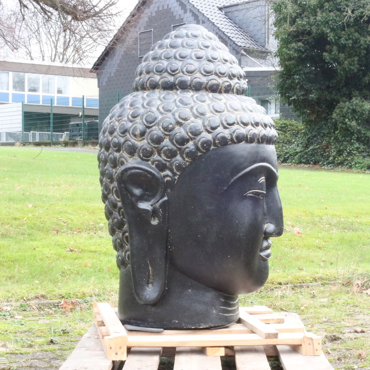 Buddha Kopf Gartendeko Statue Figur Frostsicher 