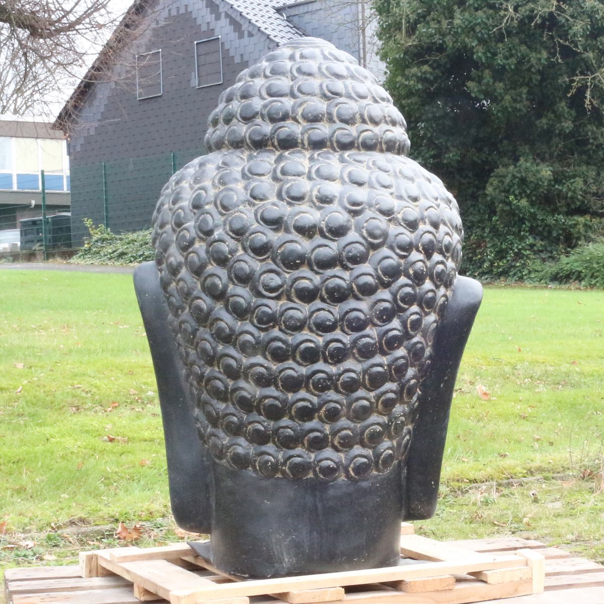 Buddha Kopf Gartendeko Statue Figur Frostsicher 