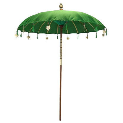 Bali Sonnenschirm Balinesischer Schirm Garten Baumwolle Sonnenschutz Handarbeit Retro Vintage Dekoschirm 2-teilig ca.180 cm