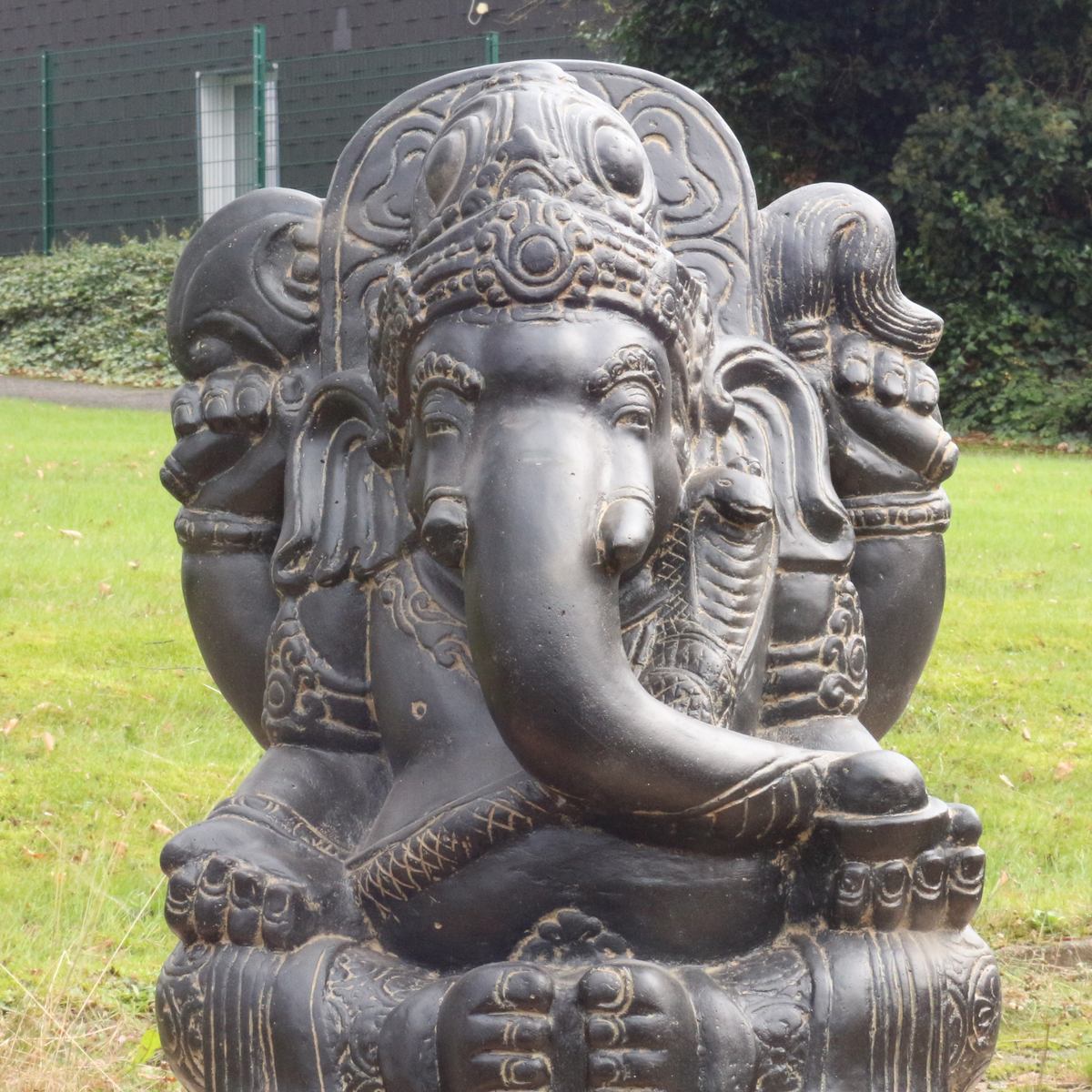 Ganesha Elefanten Skulptur Gartenfigur Deko  