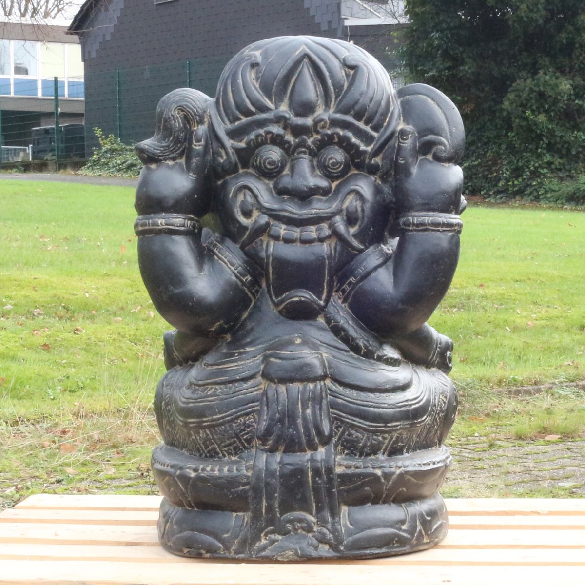 Ganesha Elefanten Skulptur Gartenfigur Deko  