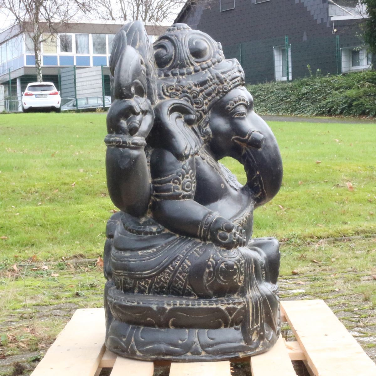 Ganesha Elefanten Skulptur Gartenfigur Deko  