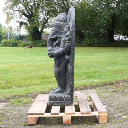 Ganesha Steinfigur Gartenfigur Skulptur Garten Deko Dekoration 