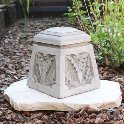 Sonnenschirmständer Schirmständer Sonnenschirm Garten Stein Ständer Massiv Halterung für unsere Bali Schirme 26 x 26 cm
