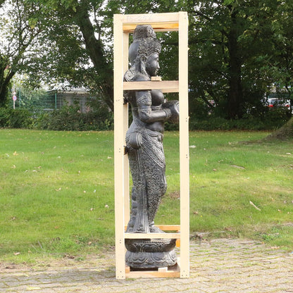 Devi Göttin Hinduismus Figur Skulptur Stein Lavasand Bali Gott Steinfigur Gartenfigur Brunnen 153 cm