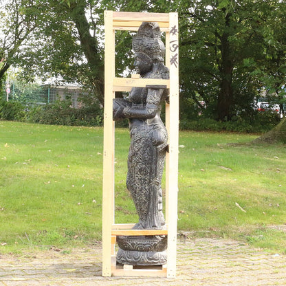 Devi Göttin Hinduismus Figur Skulptur Stein Lavasand Bali Gott Steinfigur Gartenfigur Brunnen 153 cm