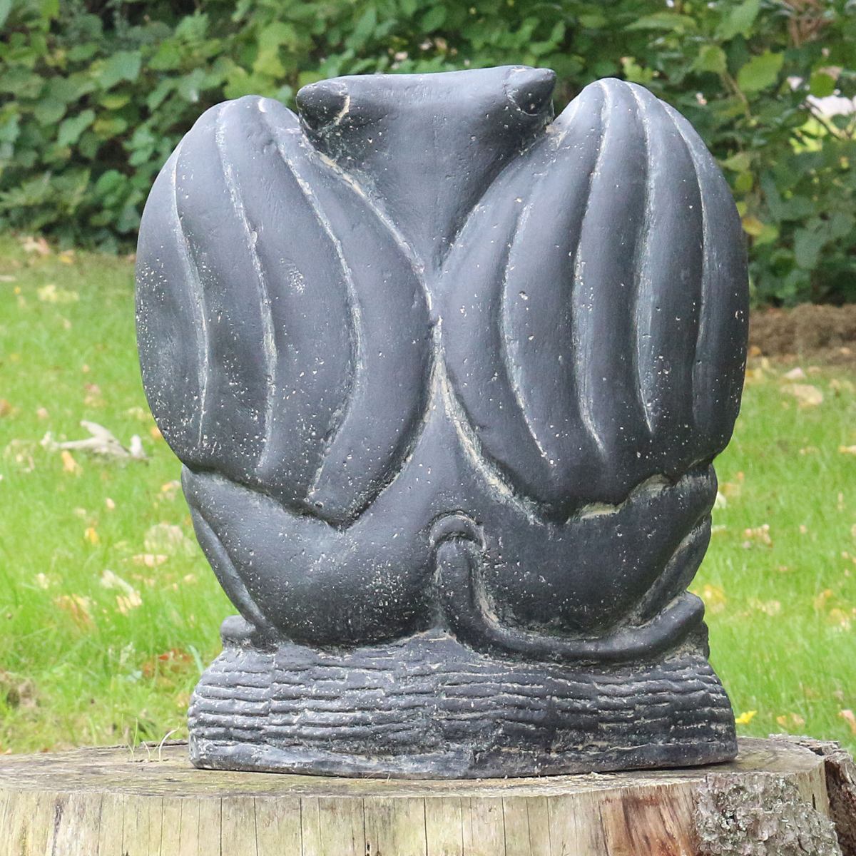 Gargoyle Torwächter Figur Skulptur Stein Wächter Lavasand Bali Garten Deko 32 cm