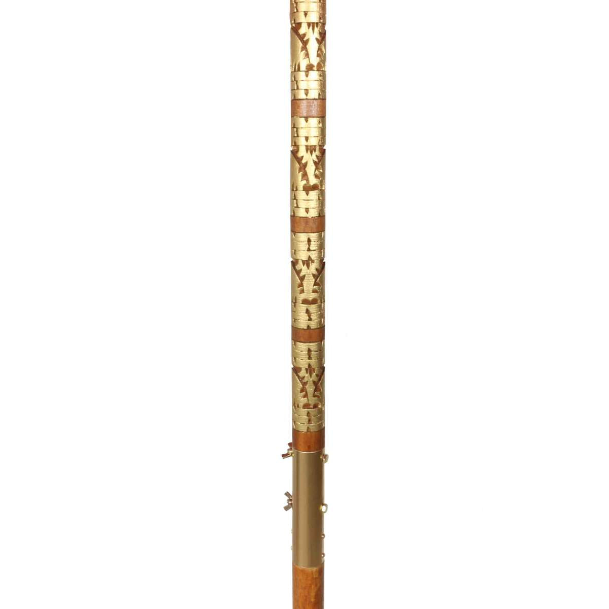 Bali Sonnenschirm 180 cm handbemalt – Creme Gold