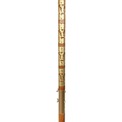 Bali Sonnenschirm 180 cm handbemalt – Creme Gold
