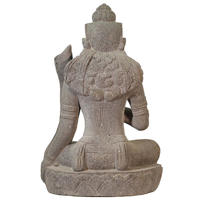 Devi Dewi TaraSteinfigur Deko aus Stein für den Garten frostsicher wetterfest groß Steindevi