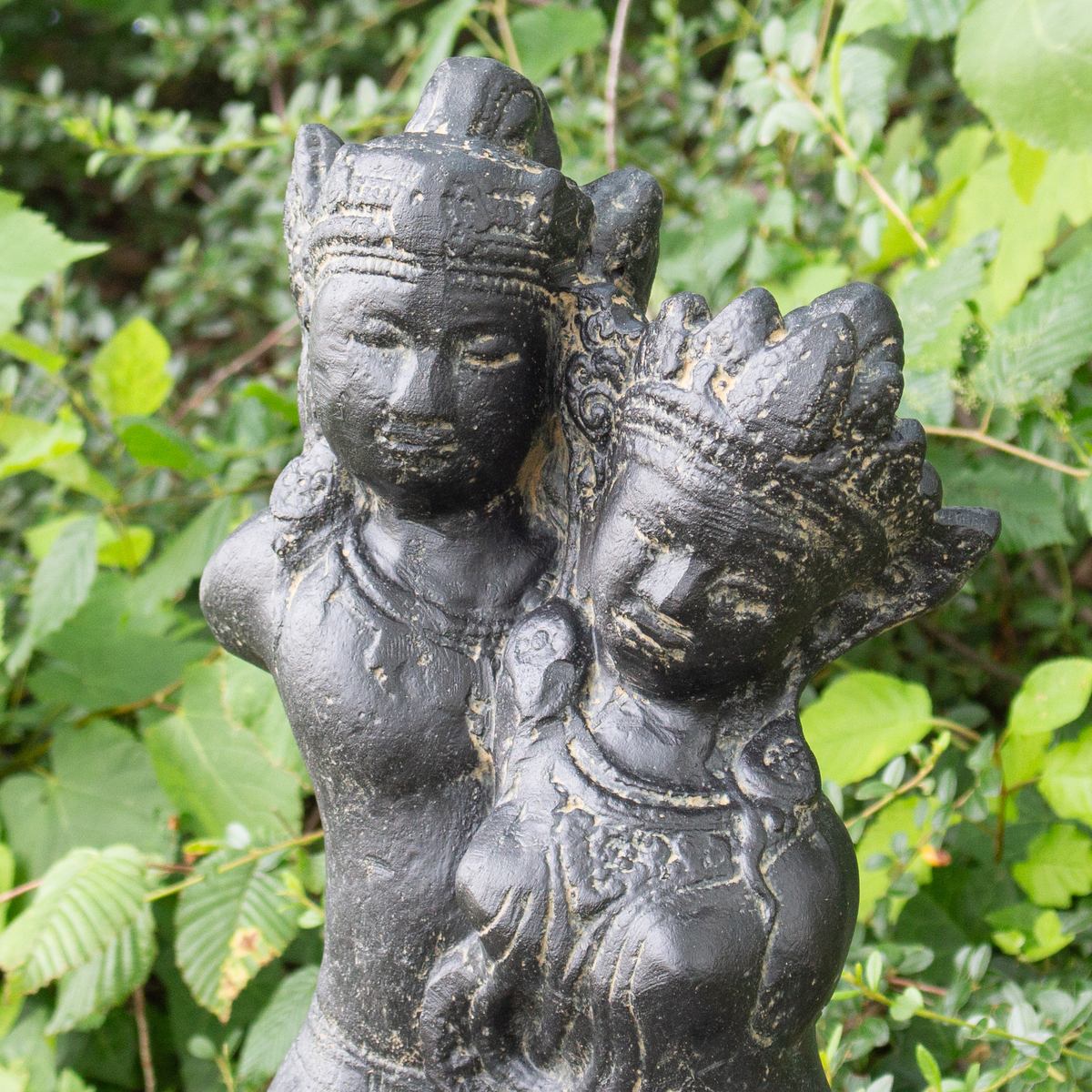 Rama Sita Figur Skulptur Stein Gott Statue Lavasand Bali Garten Deko ca. 40 cm
