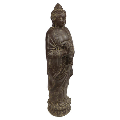 Buddha Stein Figur Statue Gartenfigur Steinfigur Dekofigur Gartendeko stehend Massiv 112 cm