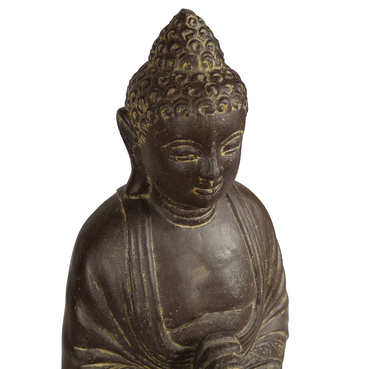 Buddha Stein Figur Statue Gartenfigur Steinfigur Dekofigur Gartendeko stehend Massiv 112 cm