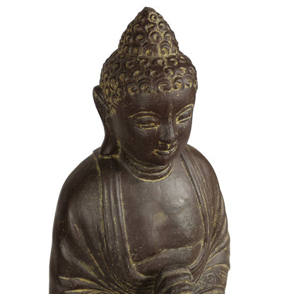Buddha Stein Figur Statue Gartenfigur Steinfigur Dekofigur Gartendeko stehend Massiv 112 cm
