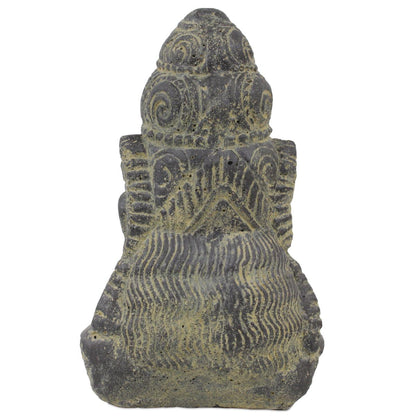 Shiva Buddha Kopf Skulptur Stein Lavasand Indonesien Bali Gott Schiwa Hinduismus Sri Dewi Deko 27cm