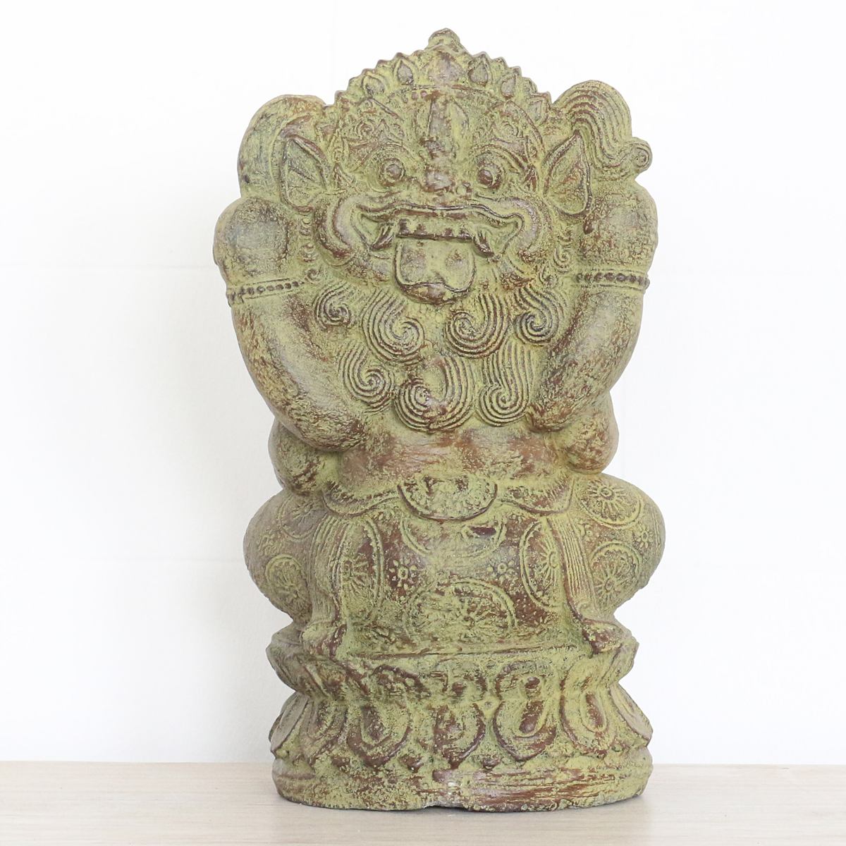 Ganesha Hinduismus Buddhismus Gott Götterbote Ganapati Geschenk Stein Lavastein 37 cm