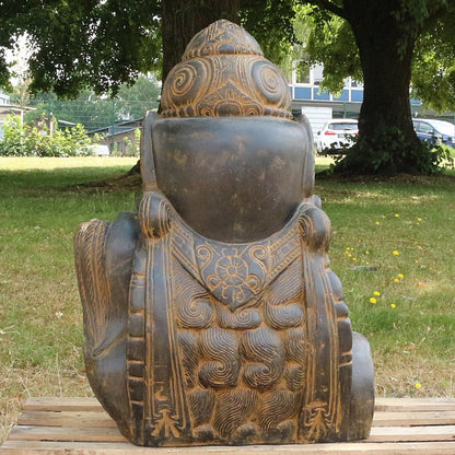 Devi Kopf Head Figur Skulptur Bali Garten GRC Beton Gartenfigur Antik Finish 104 cm