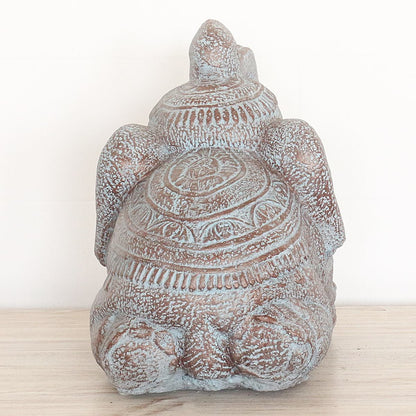 Steinfigur Elefant Elefantenfigur Garten Stein Figur Gartendeko Deko Steindeko Massiv 33 cm