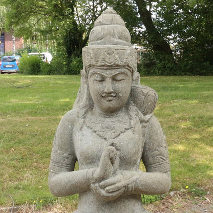 Dewi Tara Greenstone Steinfigur 100 cm hoch
