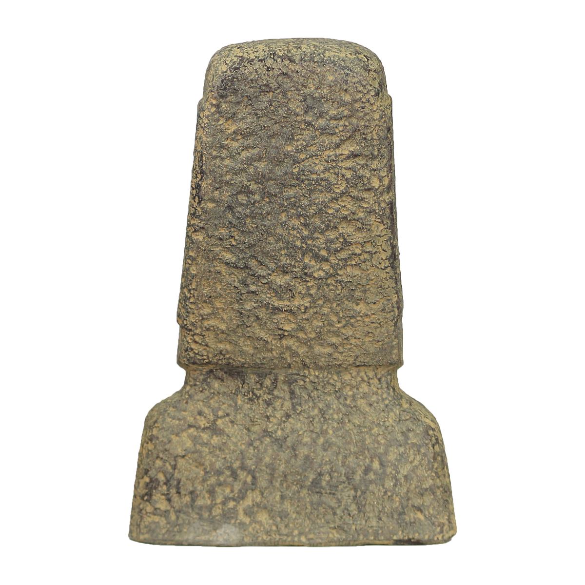 Osterinsel Moai Kopf Stein Steinfigur Gartenfigur Lavastein Figur Statue Schwarz 40 cm