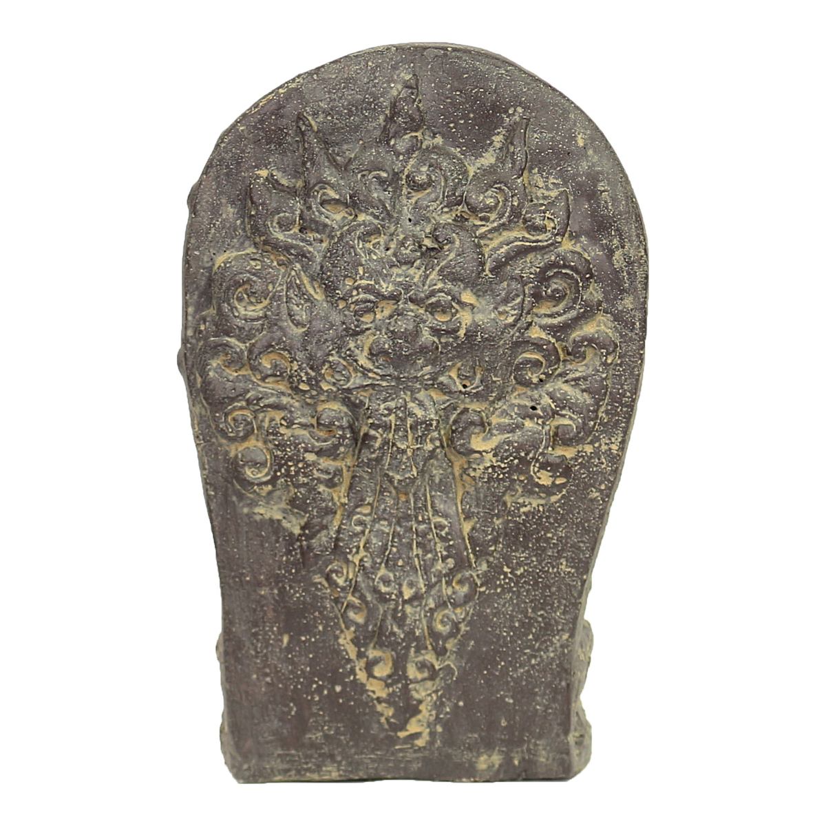 Ganesha Hinduismus Buddhismus Gott Götterbote Ganapati Geschenk Steinfigur Lavastein Grau 27 cm