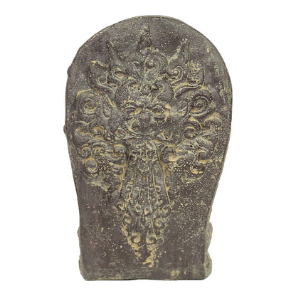 Ganesha Hinduismus Buddhismus Gott Götterbote Ganapati Geschenk Steinfigur Lavastein Grau 27 cm