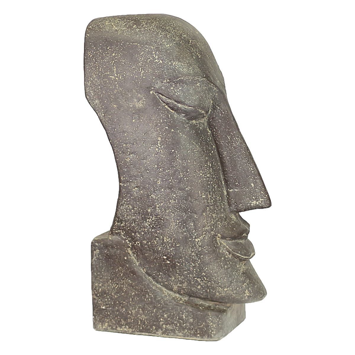 Osterinsel Moai Figur Skulptur Stein Lavasand Bali Tiki Garten Deko 59 cm