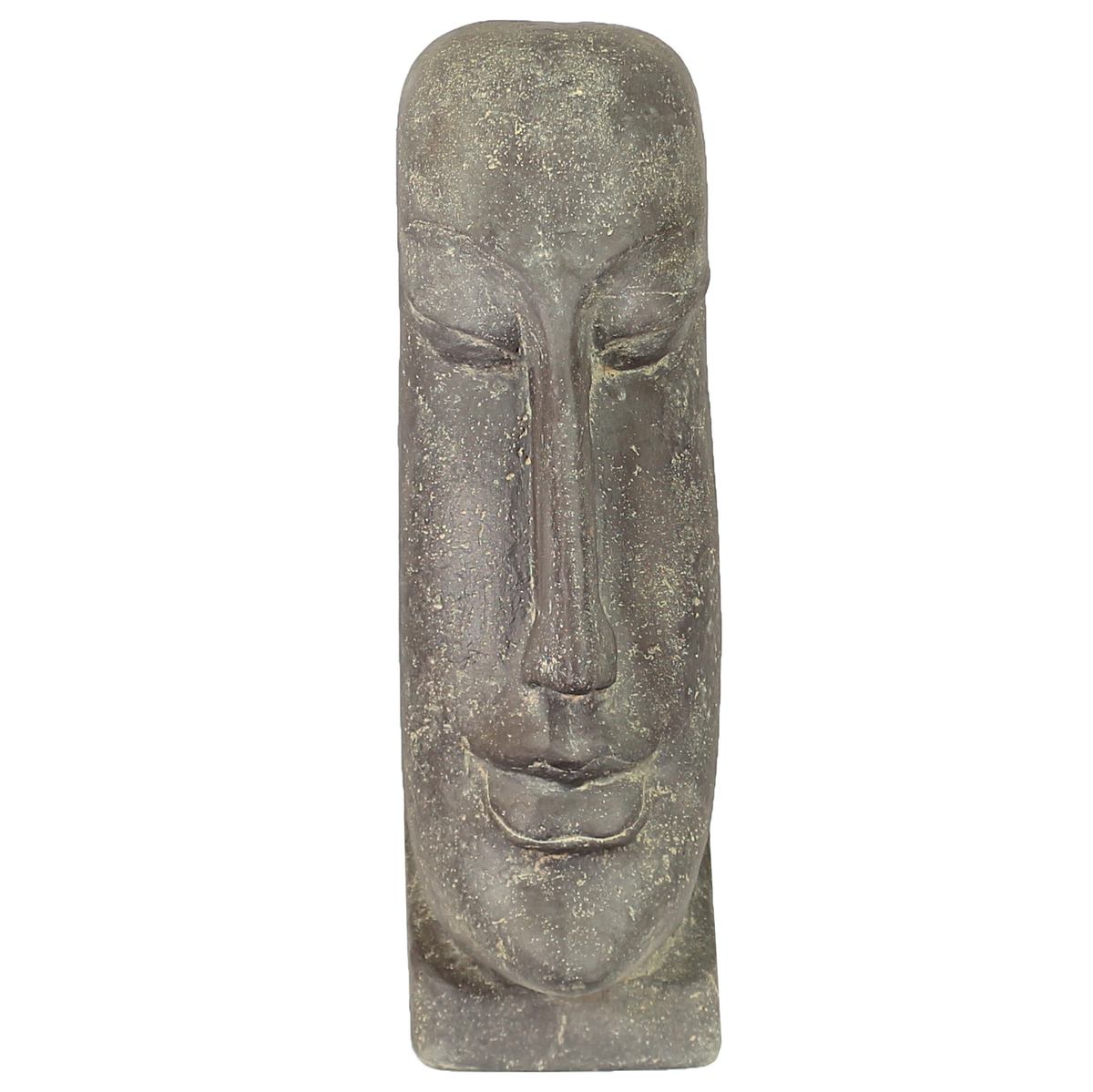 Osterinsel Moai Figur Skulptur Stein Lavasand Bali Tiki Garten Deko 59 cm