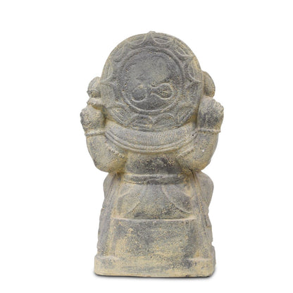 Ganesha Steinfigur Hinduismus Buddhismus Gott Götterbote Ganapati Geschenk Stein Lavasand 50 cm
