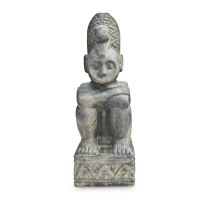 Timor Stein-Figur 62cm Figur Skulptur authentisch Stammeskunst Tribal Art Lavastein Nr. 1