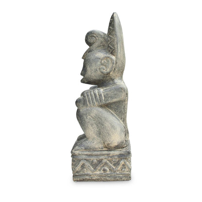 Timor Stein-Figur 62cm Figur Skulptur authentisch Stammeskunst Tribal Art Lavastein Nr. 1