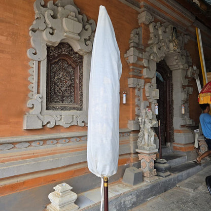 Original Balinesischer Sonnenschirm Bali Schirm Grau Silber 185 cm Model Leila