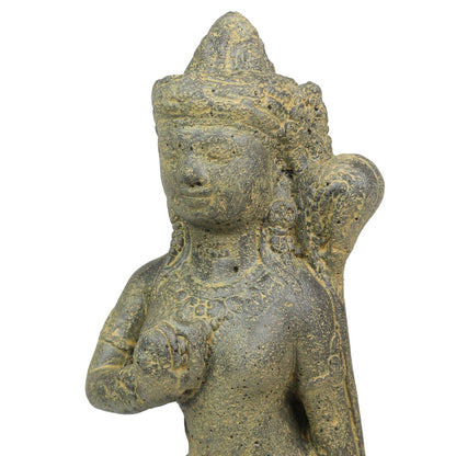 Sri Dewi Skulptur Stein Lavasand Indonesien Bali Gott Hinduismus Steinfigur Deko 42 cm