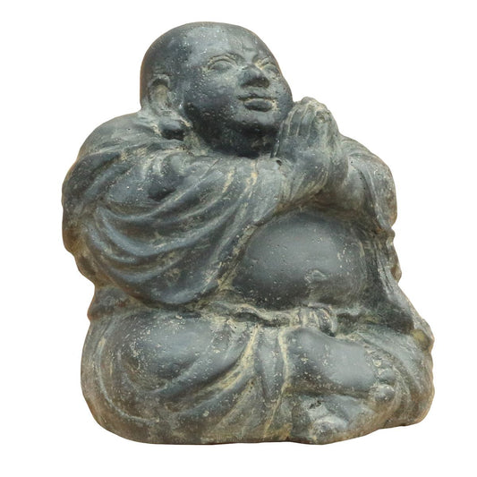 Steinfigur Buddha Gartenfigur Gartendeko