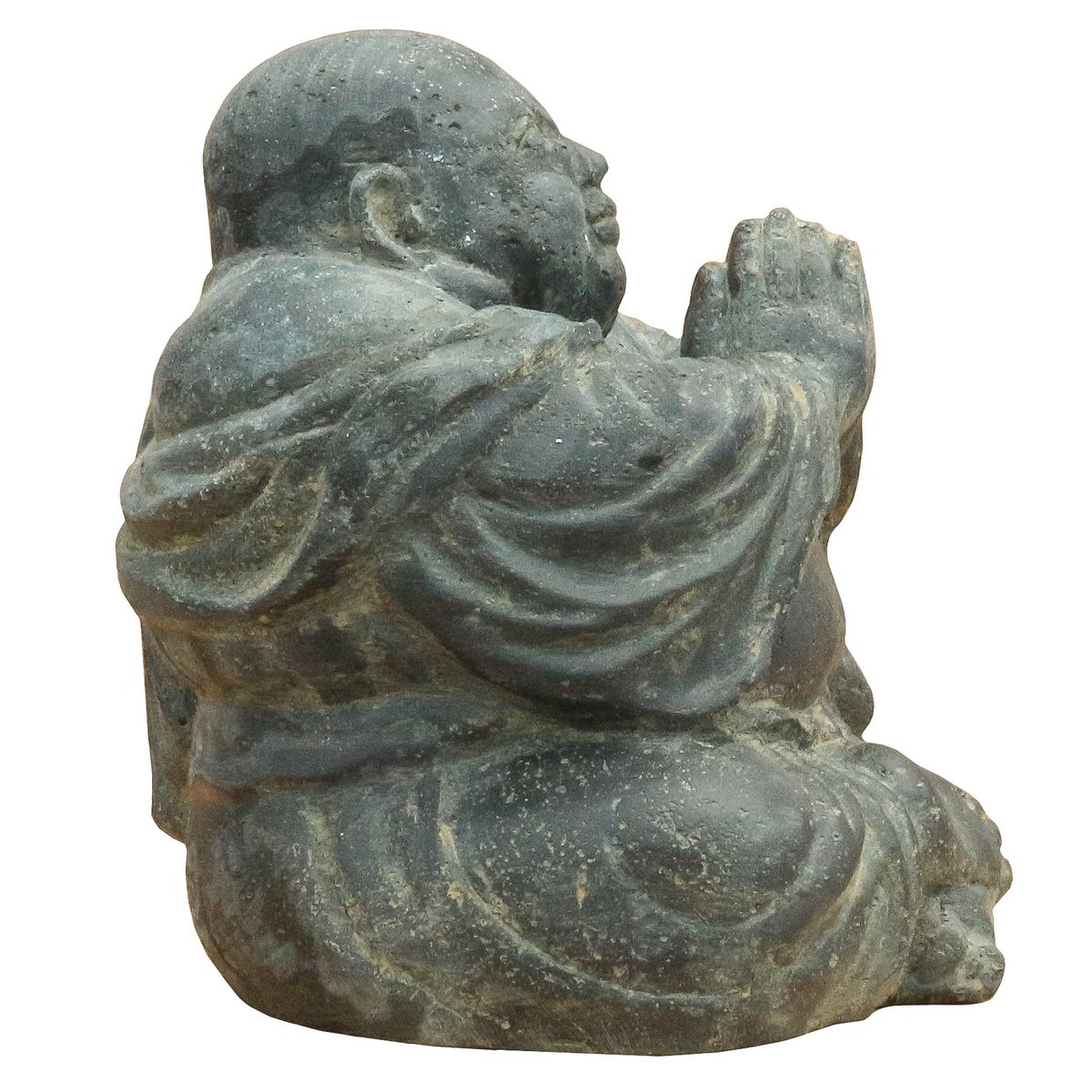 Steinfigur Buddha Gartenfigur Gartendeko