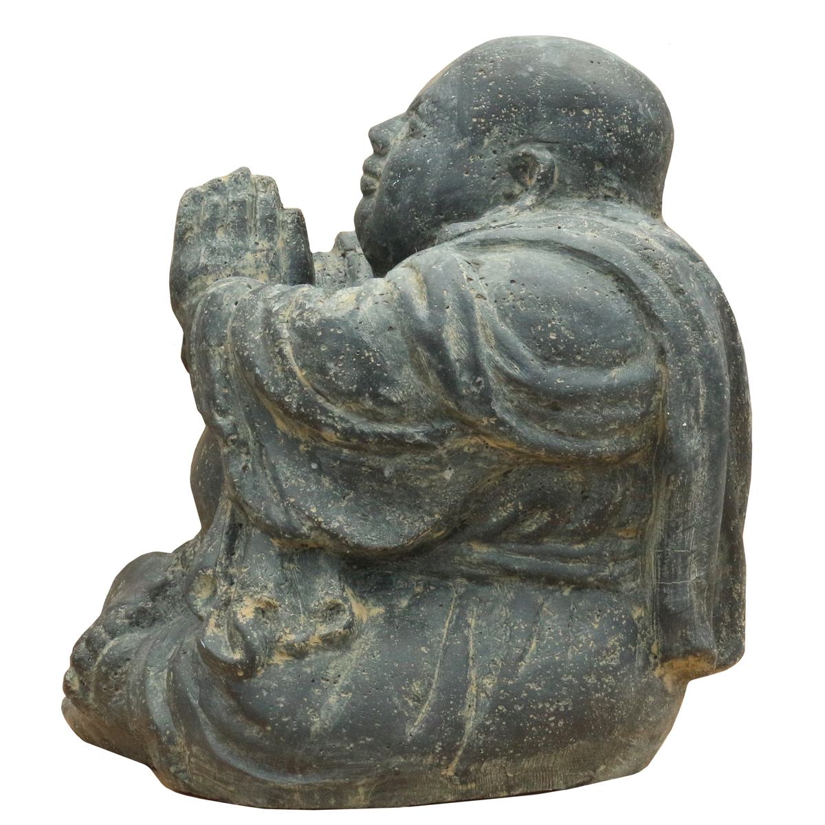 Steinfigur Buddha Gartenfigur Gartendeko