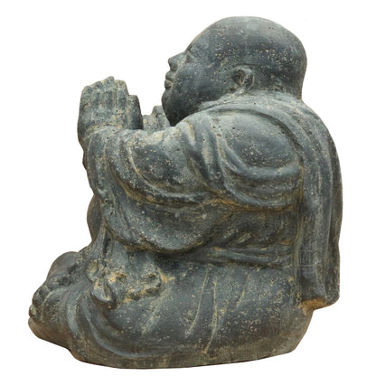 Steinfigur Buddha Gartenfigur Gartendeko